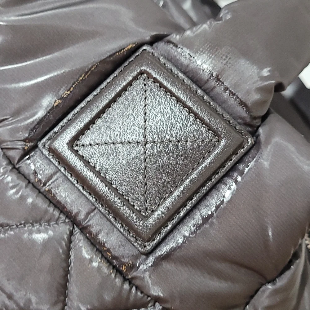 CHANEL Quilted Puffer Tote Bag in dark grey